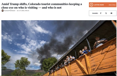 Screenshot of CPR: Colorado tourist spending
